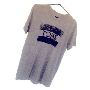 TOMS | Gray Logo Tee - Size M